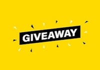 the word giveaway on a yellow background